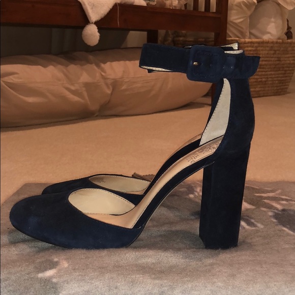 Navy Vince Camuto Heels - Picture 2 of 4
